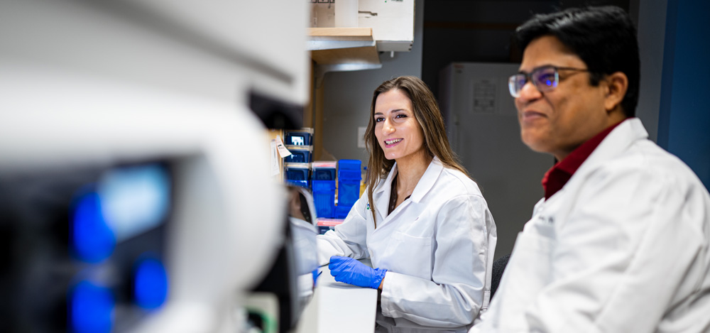 Scientists researching in Cleveland Clinic Discovery Lab